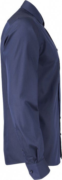 Harvest and Frost - Klassisk Twill Skjorte Regul&aelig;r Fit - Navy