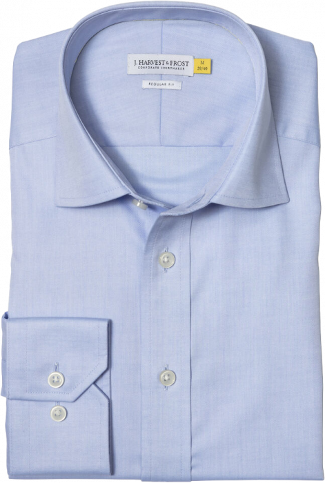 Harvest and Frost - Klassisk Twill Skjorte Regul&aelig;r Fit - Sky Blue