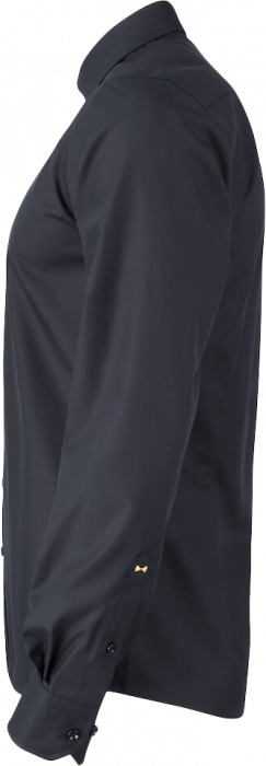 Harvest and Frost - Klassisk Twill Skjorte Regul&aelig;r Fit - Sort