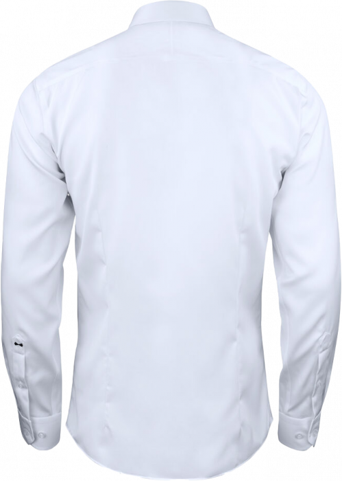 Harvest and Frost - Green Bow Business Skjorte Slim Fit - Hvid