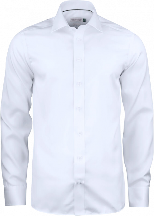 Harvest and Frost - Green Bow Business Skjorte Regular Fit - Hvid