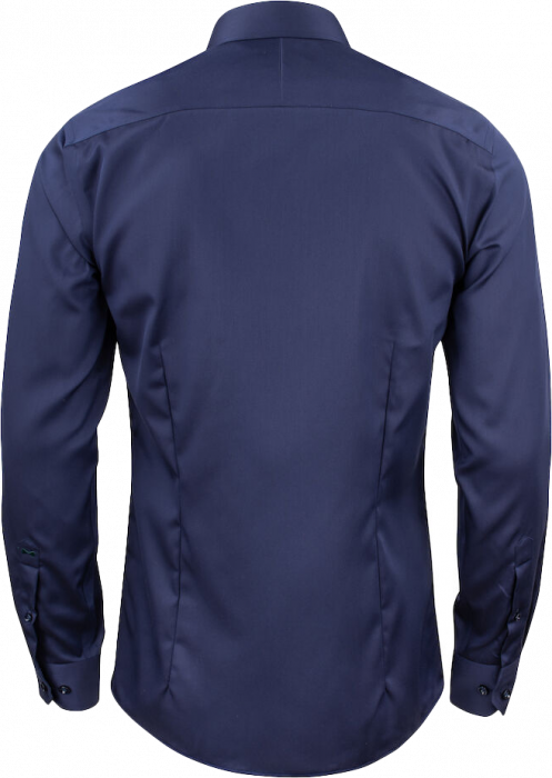 Harvest and Frost - Green Bow Business Skjorte Slim Fit - Navy