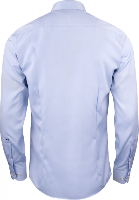 Harvest and Frost - Green Bow Business Skjorte Slim Fit - Sky Blue