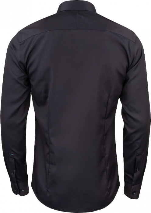 Harvest and Frost - Green Bow Business Skjorte Slim Fit - Sort