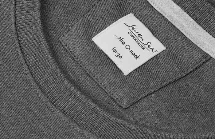 Seven Seas - T-Shirt Rundhals - Dark Grey Melange