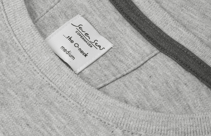 Seven Seas - T-Shirt Rundhals - Light Grey Melange