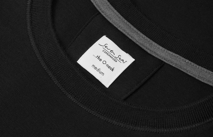 Seven Seas - T-Shirt Rundhals - Sort