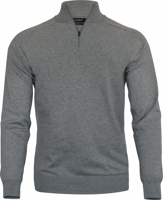 Nimbus CPH - Brighton 1/4 Zip Striktrøje - Grey Melange