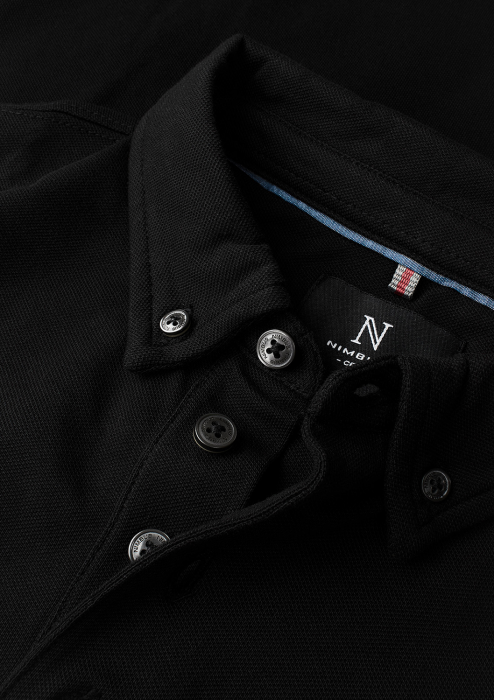 Nimbus CPH - Carlington Lang&aelig;rmet Polo - Sort