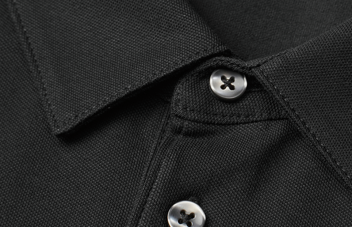 Seven Seas - Pique Polo Herre - Sort - Sort