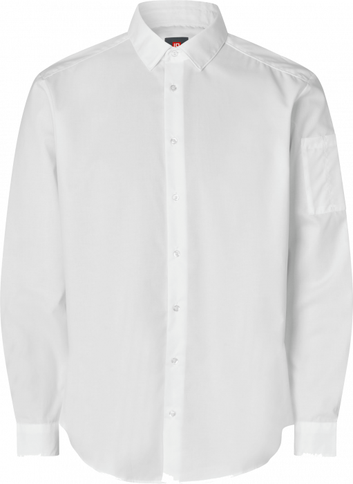 Seven Seas - Poplin Stretch Skjorte - White - White