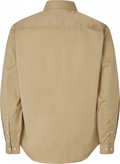 Seven Seas - Poplin Stretch Skjorte - Sand - Sand