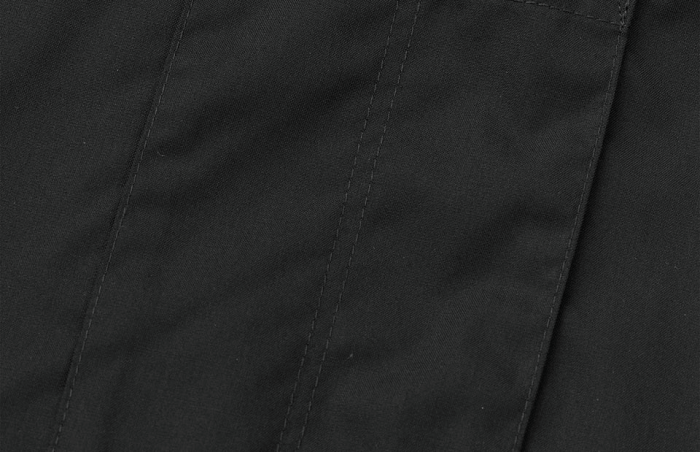 Seven Seas - Poplin Stretch Skjorte - Sort - Sort