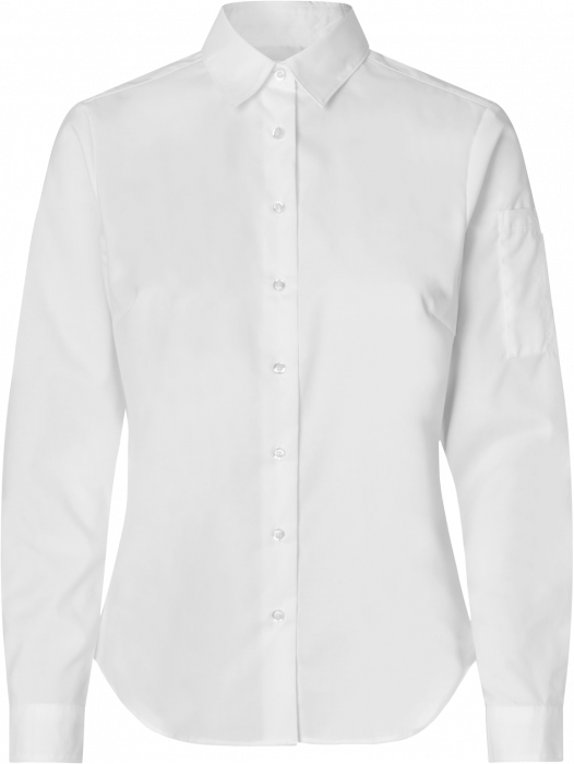 Seven Seas - Poplin Stretch Skjorte Dame - White - White