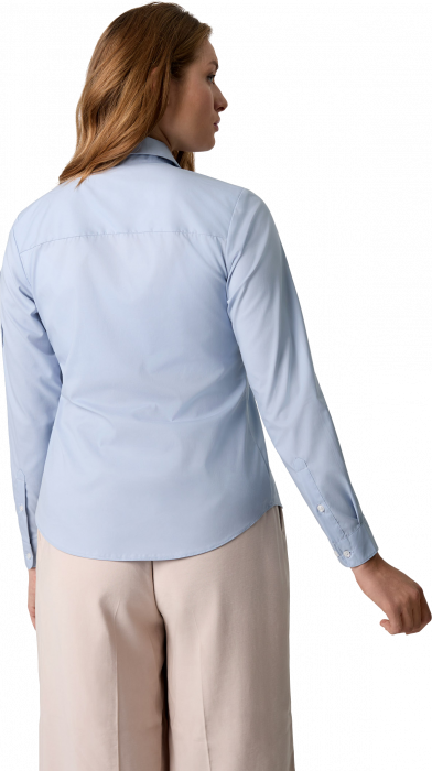 Seven Seas - Poplin Stretch Skjorte Dame - Light BLue - Light BLue