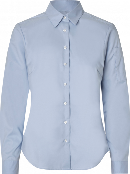 Seven Seas - Poplin Stretch Skjorte Dame - Light BLue - Light BLue
