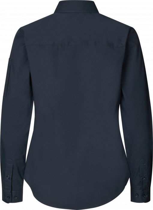 Seven Seas - Poplin Stretch Skjorte Dame - Navy - Navy