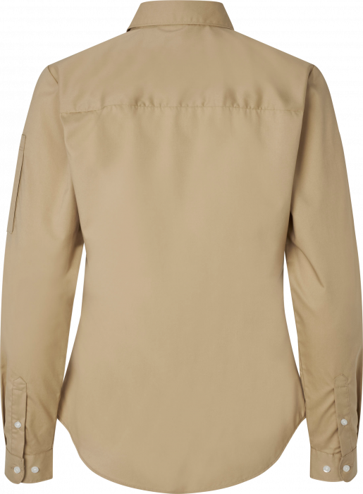Seven Seas - Poplin Stretch Skjorte Dame - Sand - Sand