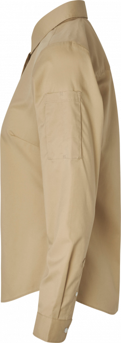 Seven Seas - Poplin Stretch Skjorte Dame - Sand - Sand