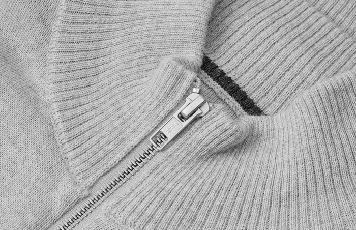 Seven Seas - Cardigan Med Lynl&aring;s - Light Grey Melange