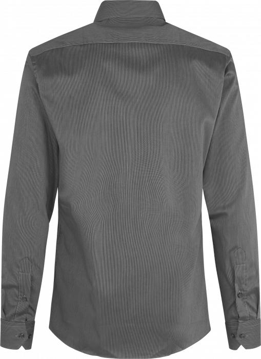 Seven Seas - Fine Twill California Stribet Skjorte Modern - Dark Grey