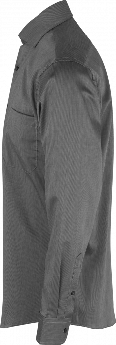 Seven Seas - Fine Twill California Stribet Skjorte Modern - Dark Grey