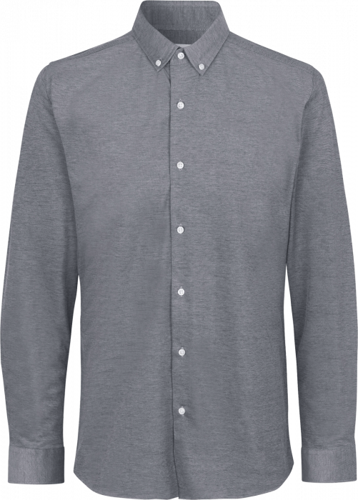 Seven Seas - The Jersey Stretch Skjorte Modern Fit - Grå