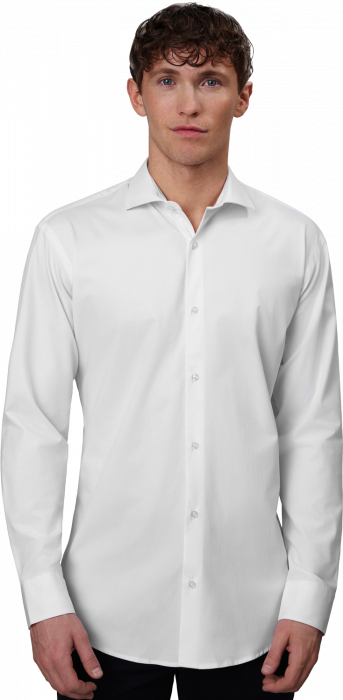 Seven Seas - Hybrid Skjorte Modern Fit - White
