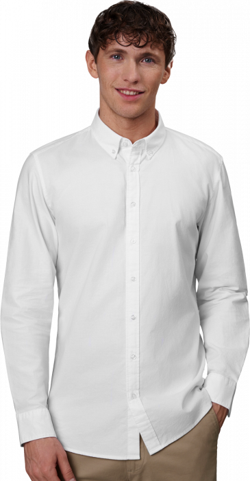 Seven Seas - Oxford Skjorte Slim Fit - White