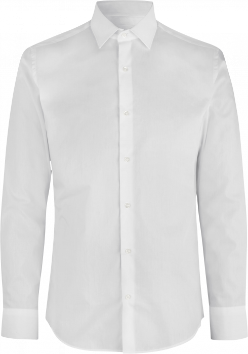Seven Seas - Poplin Skjorte Slim Fit - White
