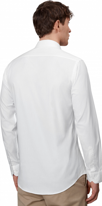 Seven Seas - Poplin Skjorte Slim Fit - White