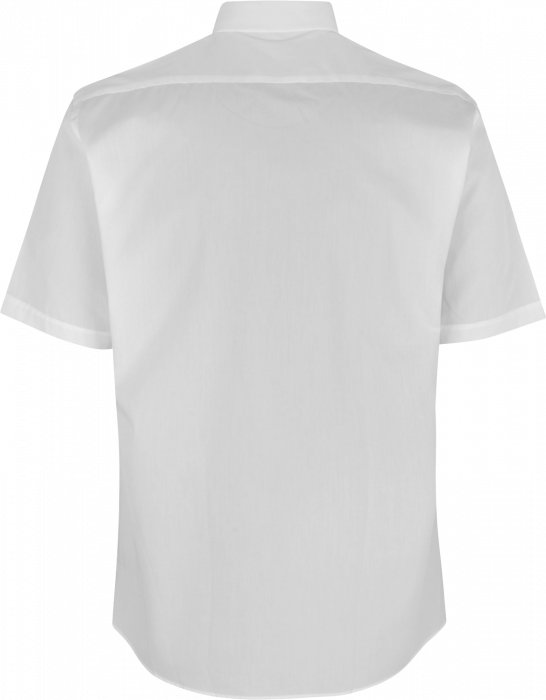 Seven Seas - Poplin Kort&aelig;rmet Skjorte Modern Fit - White