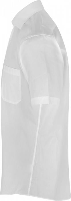 Seven Seas - Poplin Kort&aelig;rmet Skjorte Modern Fit - White