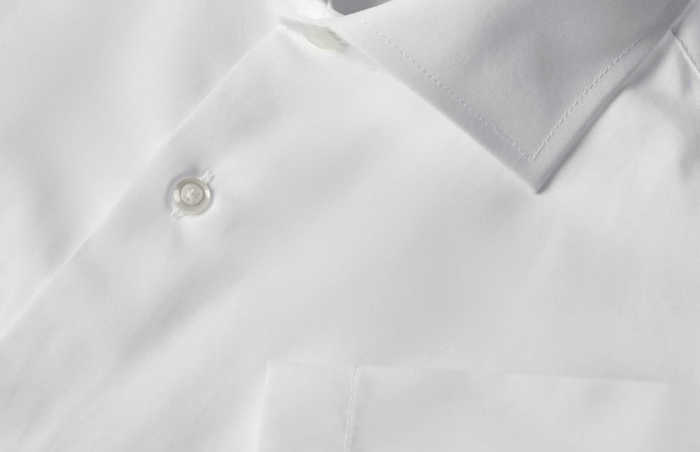Seven Seas - Poplin Kort&aelig;rmet Skjorte Modern Fit - White