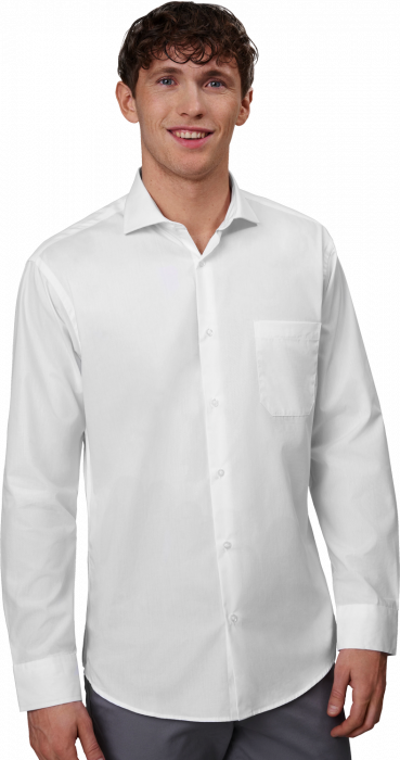 Seven Seas - Poplin Skjorte Modern Fit - White