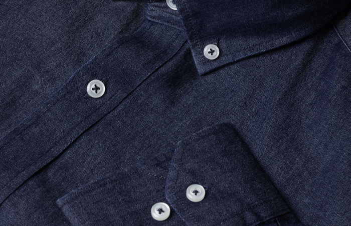 Seven Seas - Soft Denim Skjorte - Indigo