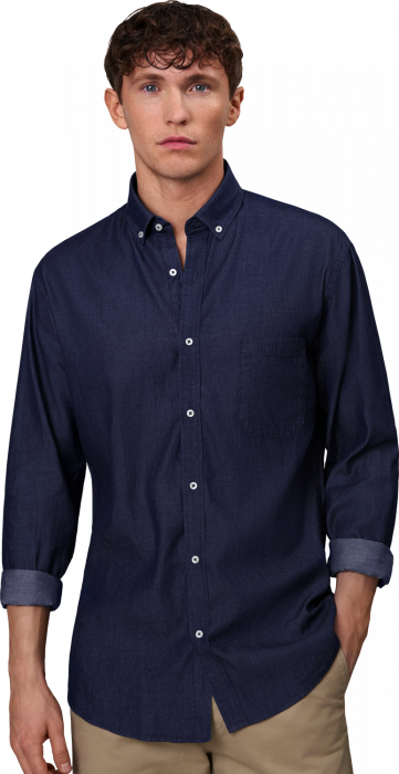 Seven Seas - Soft Denim Skjorte - Indigo
