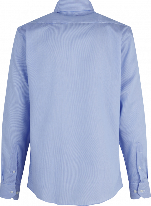 Seven Seas - Fine Twill California Stribet Skjorte Modern - Light BLue