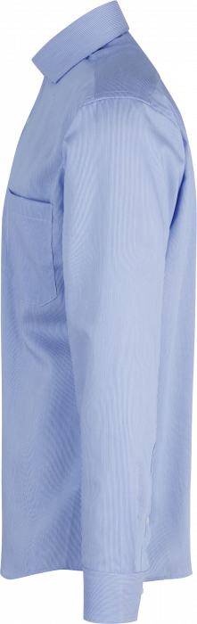 Seven Seas - Fine Twill California Stribet Skjorte Modern - Light BLue