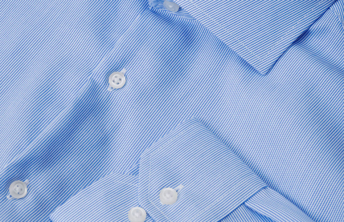 Seven Seas - Fine Twill California Stribet Skjorte Modern - Light BLue