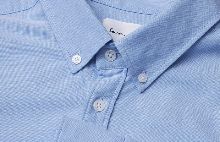 Seven Seas - Oxford Skjorte Slim Fit - Light BLue