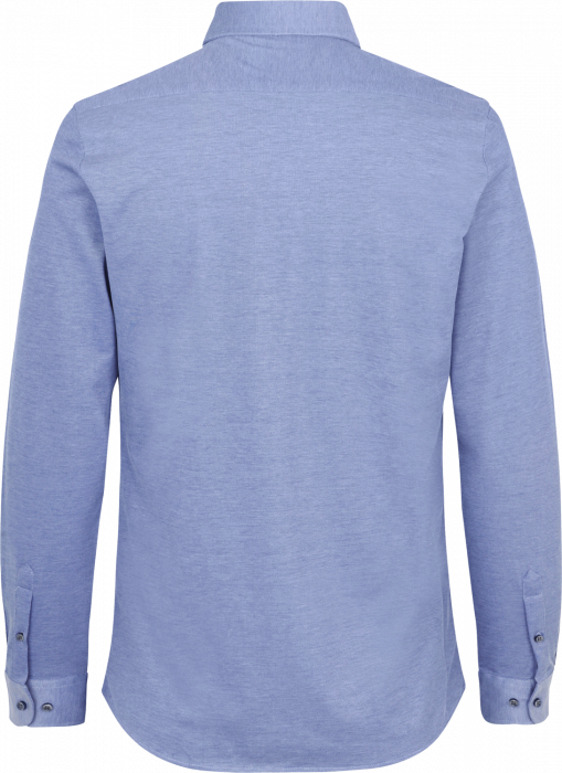 Seven Seas - The Jersey Stretch Skjorte Slim Fit - Light BLue