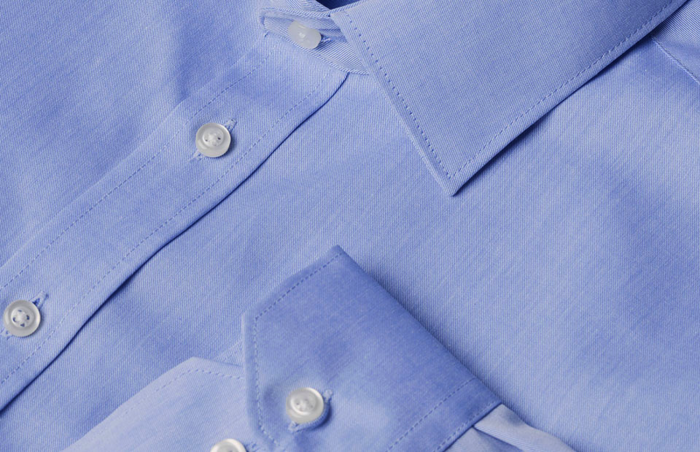 Seven Seas - Fine Twill Business Skjorte Slim - Light BLue