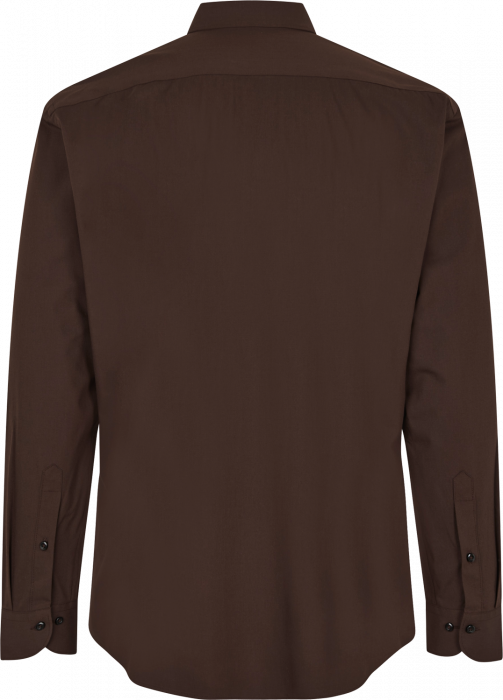 Seven Seas - Hybrid Skjorte Modern Fit - Mocca