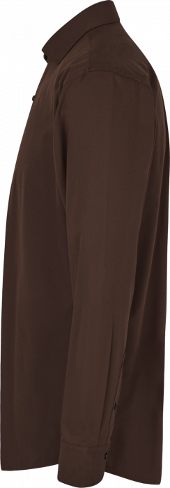 Seven Seas - Hybrid Skjorte Modern Fit - Mocca