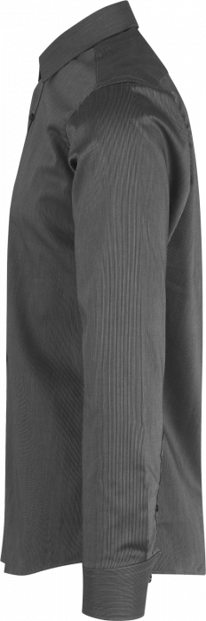 Seven Seas - Fine Twill California Stribet Skjorte Slim - Dark Grey