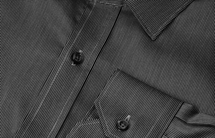 Seven Seas - Fine Twill California Stribet Skjorte Slim - Dark Grey
