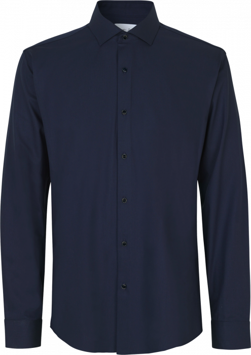Seven Seas - Hybrid Skjorte Modern Fit - Navy