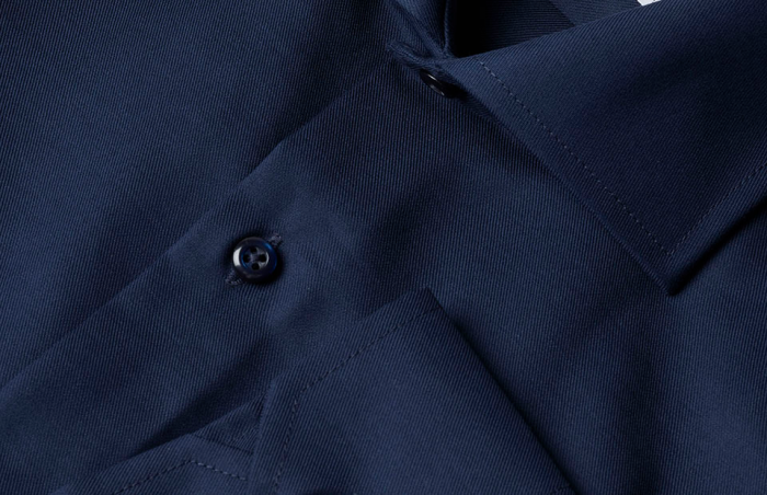 Seven Seas - Fine Twill Business Skjorte Modern - Navy