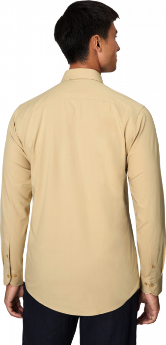 Seven Seas - Hybrid Skjorte Modern Fit - Sand